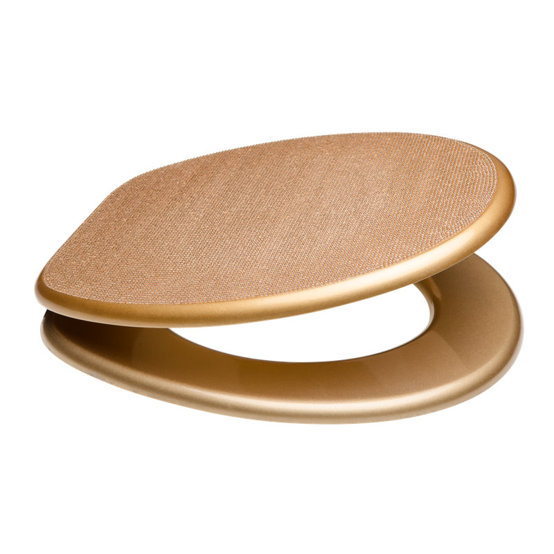 Sanilo Crystal Gold Soft Close Elongated Toilet Seat & Reviews